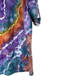 Image 12 of L Adult Combed Cotton Tee in Tropical Geode Ice Dye
