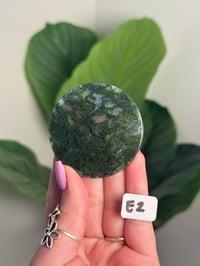 Image 5 of CHOOSE YOUR OWN MOSS AGATE DISK -INDIA- LOT 2