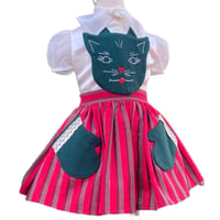 Image 3 of Christmas Kitty Face Pinafore