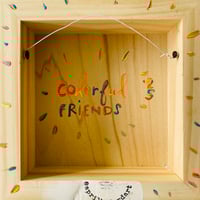 Image 2 of Colorful Friends Original with Pink Friend 