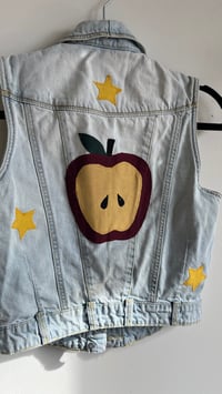 Image 3 of XS- Apple denim vest