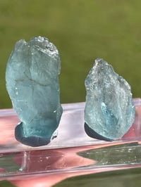 Image 5 of Blue Aquamarine Gemstones × 3 #1851