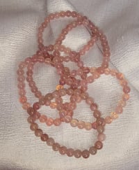 Image 2 of Madagascar rose quartz bracelets  7mm