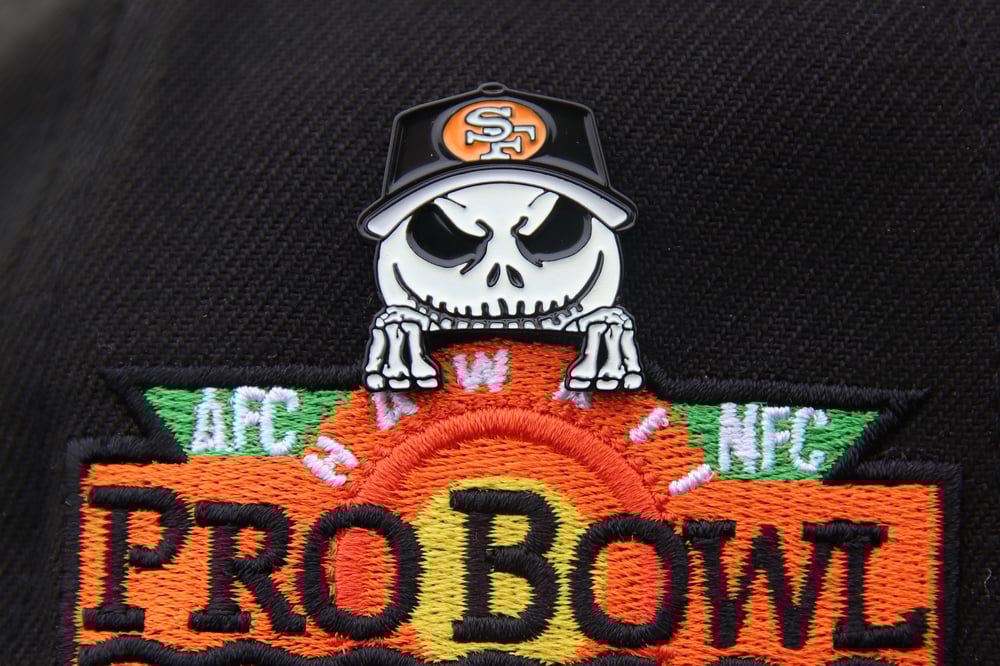 Image of Jack Niners Pin - Black/Orange