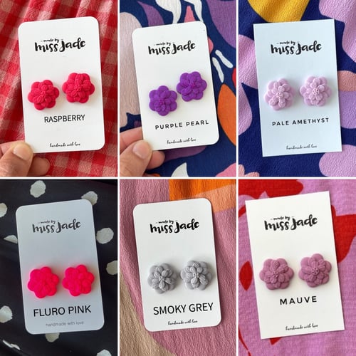 Image of Mary-Flower Studs