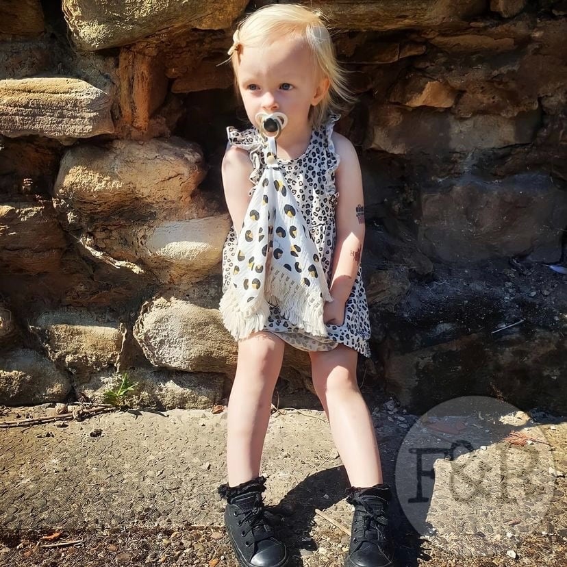 MUSLIN: Mini Leopard Organic Tassel