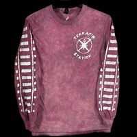 Image 2 of small Unisex terrapin Long Sleeve maroon