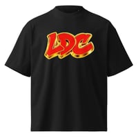 Image 1 of Red & Gold LDC Over Sized Tee