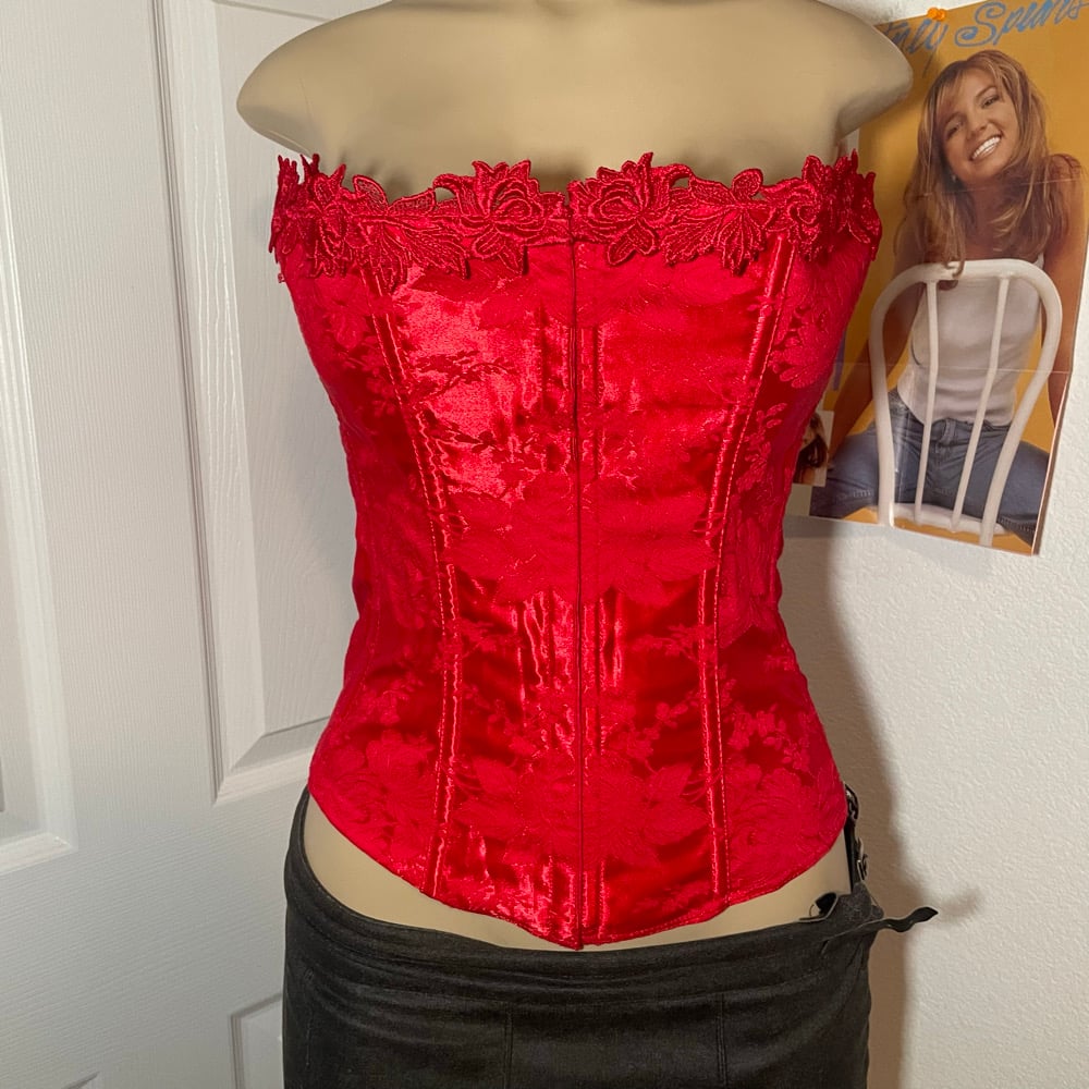 Image of EMPIRE RED CORSET