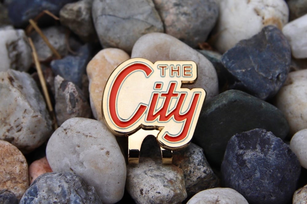 Image of City Script Clip - Orange/Gold