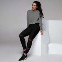 Image 1 of All Black and Red Women's Joggers