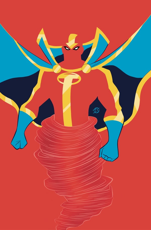 Image of Negative Space Red Tornado