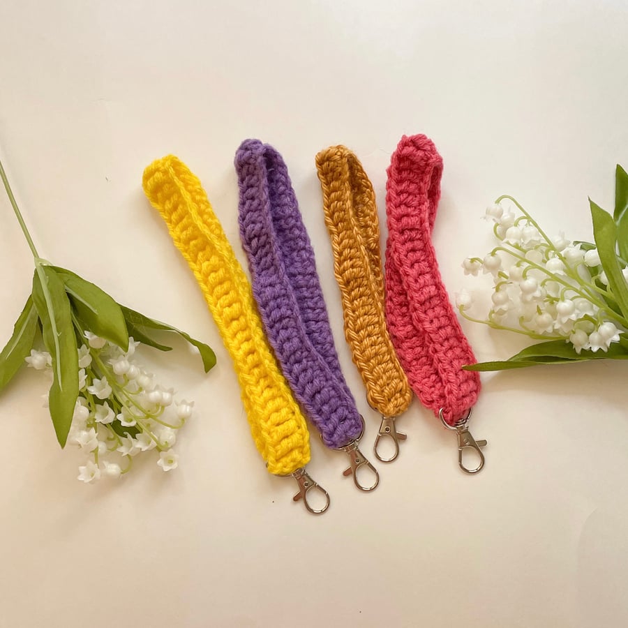 Image of crochet wristlet