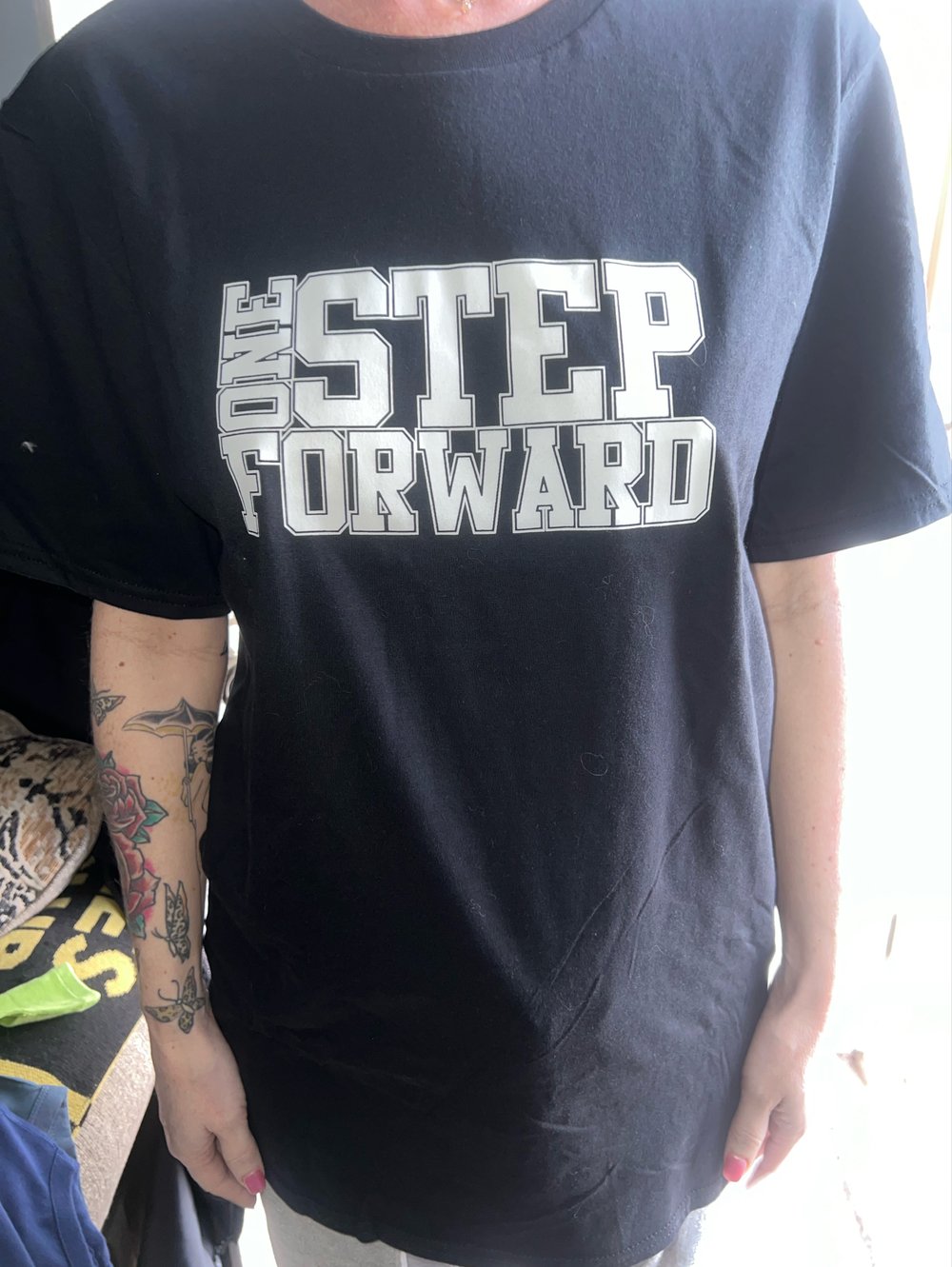 One Step Forward Logo Tshirt