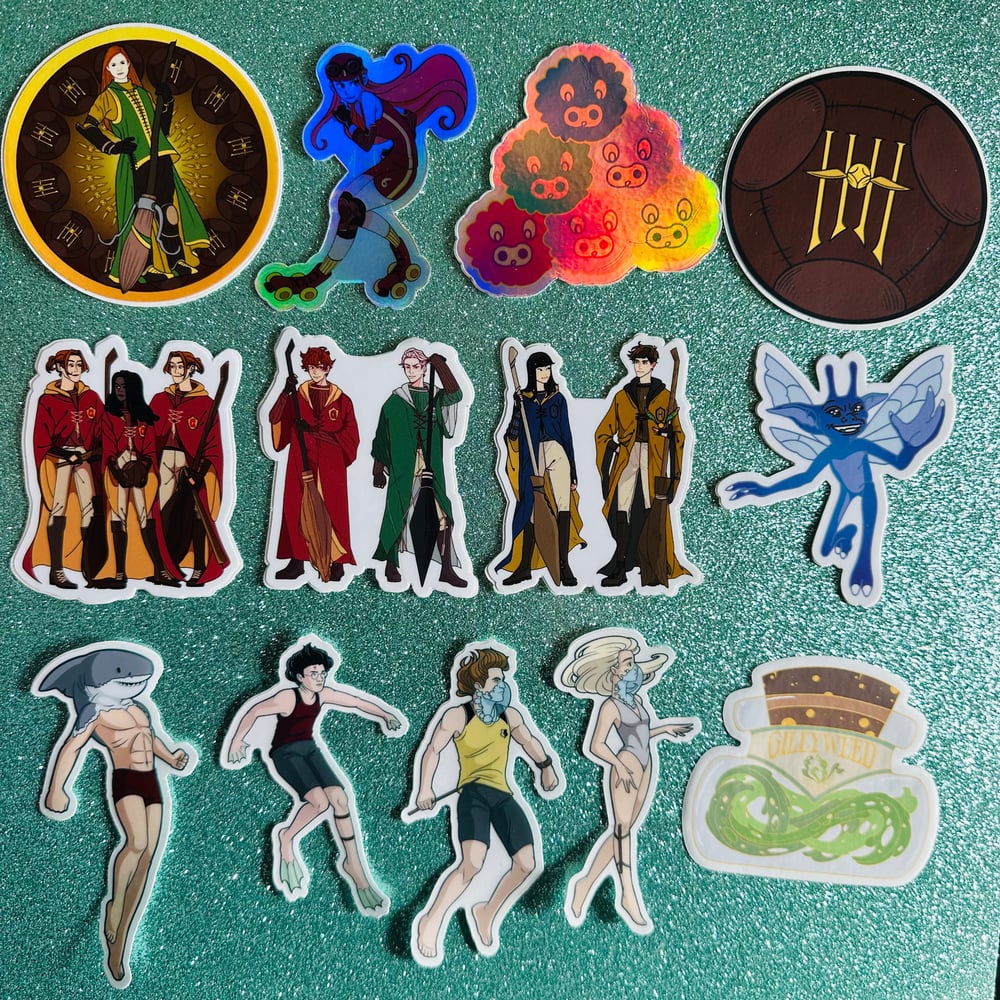 Image of Qwidditch and Black Lake Champs Stickers (#36-48)