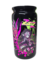Image 2 of Sleep Demon 16oz plastic can cup with lid