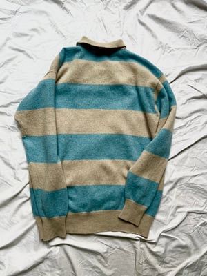 Ballantyne Wool  Striped Polo Sweater - Size 50