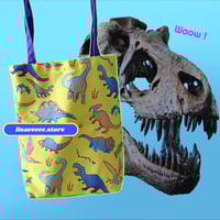 Image 1 of Dinos! | canvas tote bag