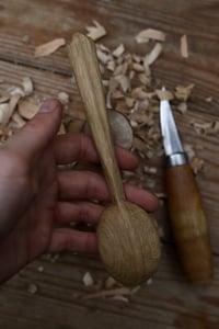 Image 5 of Oak wood eating spoon 