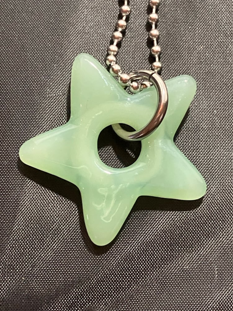 Image of mint green star