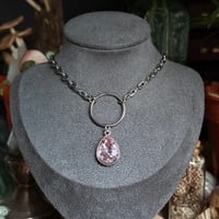 Image 1 of Glass Drop O-ring necklace 