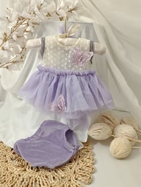 Image 5 of Photo prop | Newborn girl set for photoshoot | April | lilac