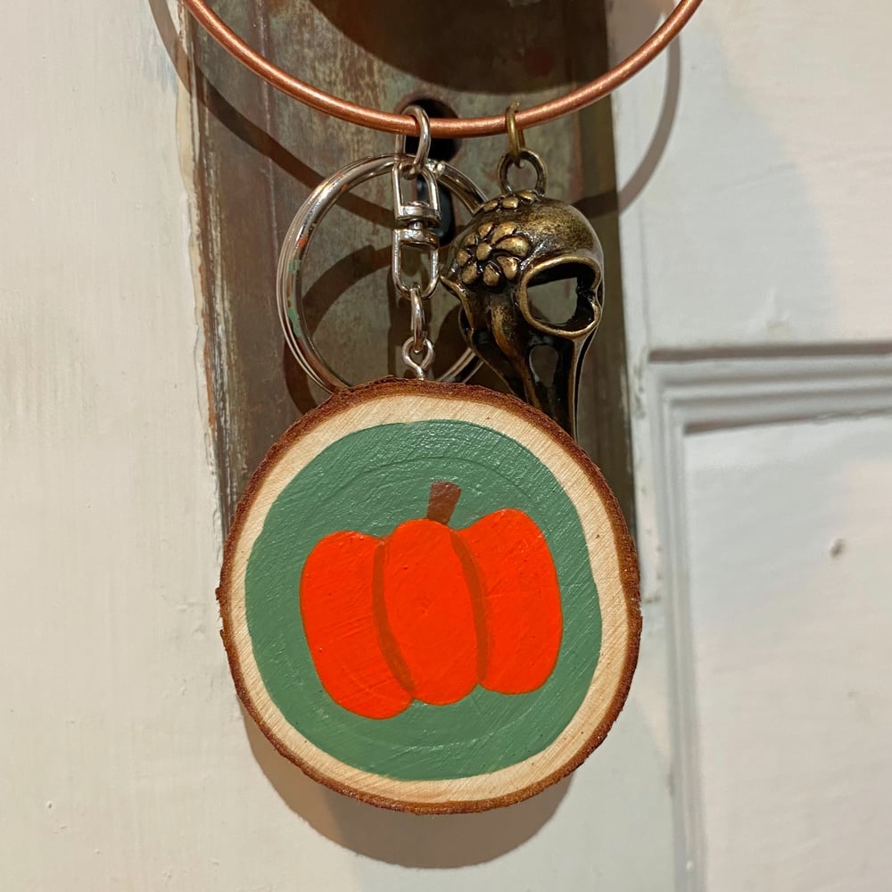 Image of pumpkin patch keychain