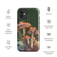 Image 2 of Colorful Mushroom Watercolor Mycology Nature Whimsical Tough Case for iPhone®