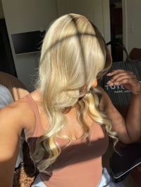 Image 2 of PLATINUM BLONDE 22 inch 9x6 LACE CLOSURE WIG with BANGS