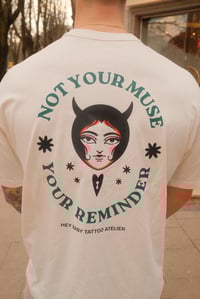 Image 4 of Hey Baby „NOT YOUR MUSE“ Boxy Shirt