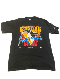 Image 1 of 1993 Pittsburgh Penguins Starter T-shirt (L)