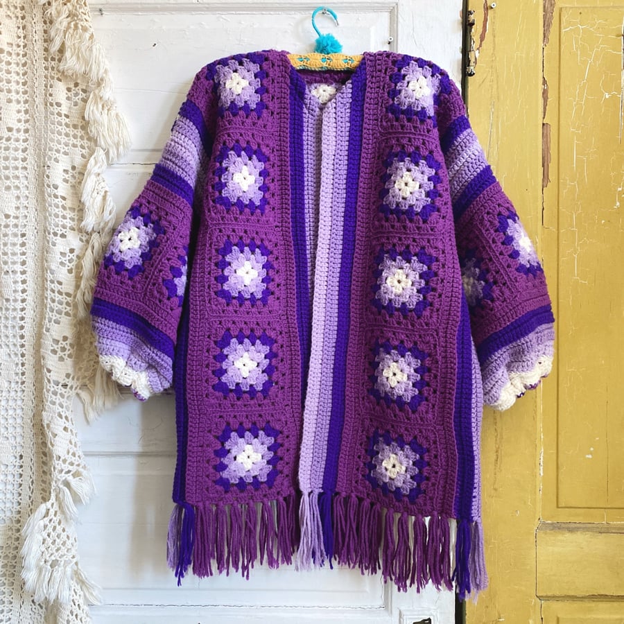 Image of Perfectly Purple Granny Sweater