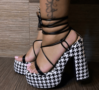 JADEN HOUNDSTOOTH HEEL 