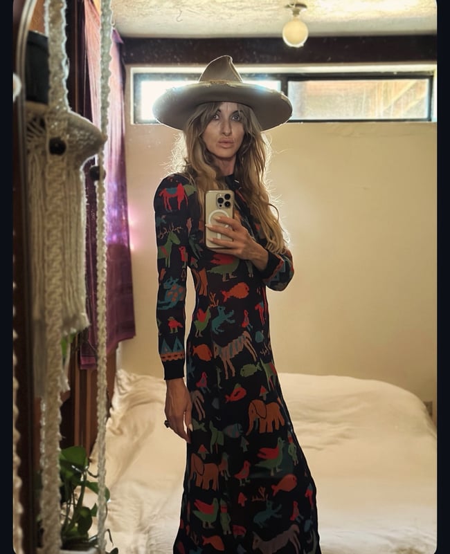 70s animal kingdom maxi cardigan zodiac