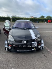 Image 4 of DIY CLIO MK2 Splitter Kit - AGGRESSIVE END PLATES WITH CANARDS