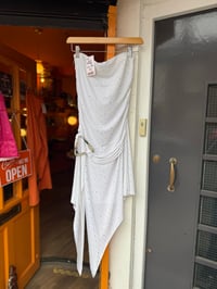 Image 3 of White Buckle Asymmetric Dress One Size