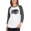3/4 sleeve raglan shirt