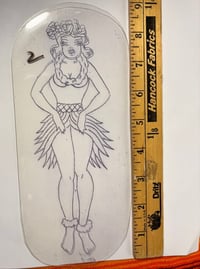 Image 2 of Sailor Jerry By Malone Pin Up Stencil with Rollo Postcard