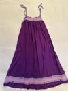 70s cotton shoulder tie sundress 