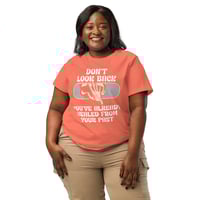 Image 1 of Women’s organic ribbed neck PAST HEALING t-shirt