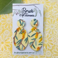 Yellow Wattle Earrings