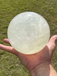 Image 1 of Large Calcite Sphere With Rainbows #2259