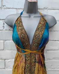 Image 2 of Wanderlust Jewel HAREEM jumpsuit yellow and turquoise 