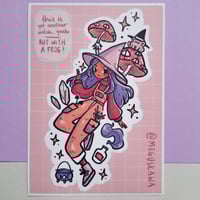 Image 4 of Frog Witch - A6 vinyl sticker