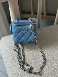 Image 2 of Denim CC box bag✨💙