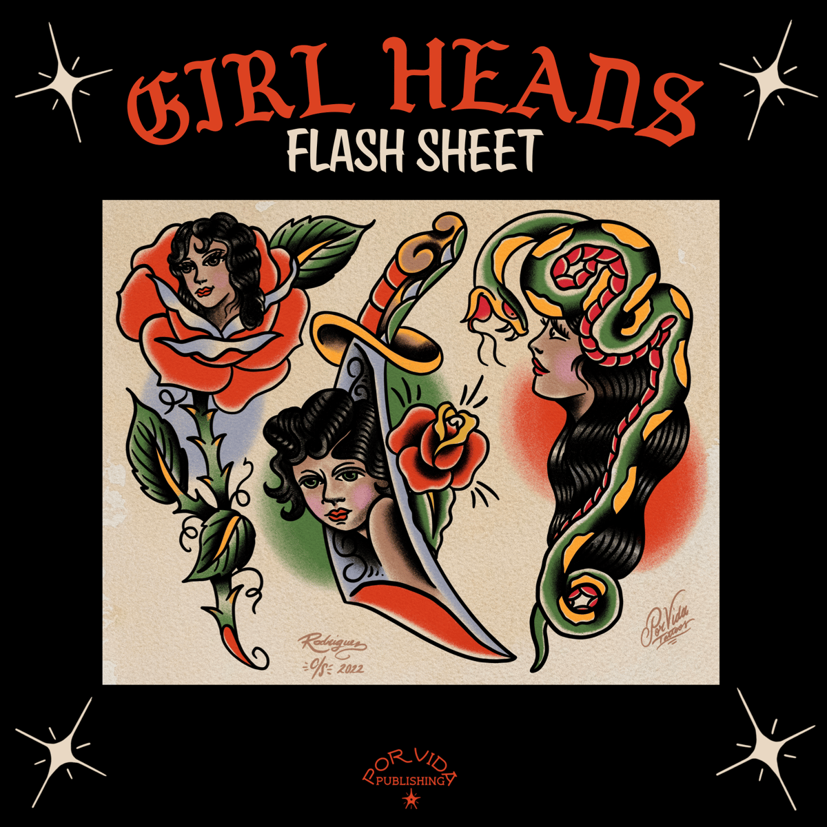 Image of Girl Heads Flash Sheet