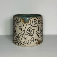 Image of Turquoise Stoneware Mug Flash 2