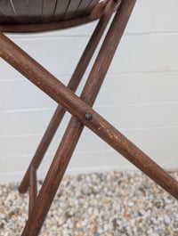 Image 3 of vintage wooden folding stool