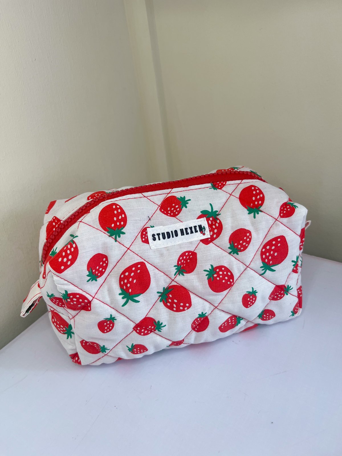 SAMPLE SALE Strawberry Make-up Bag