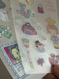 Image 3 of queen cat sticker sheet